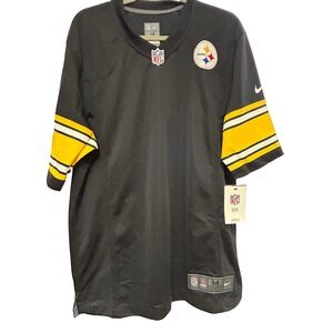 Nike Pittsburgh Steelers NFL Football Jersey Black Yellow Mens Medium‎